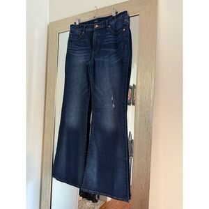 Express Mid Rise Flare Jeans